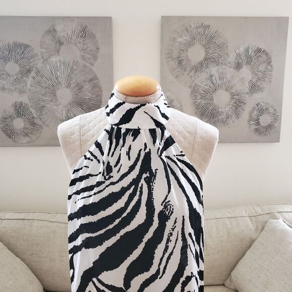 Inc International Concepts Printed Sleeveless Mock-Neck Top sz Med - Picture 5 of 14